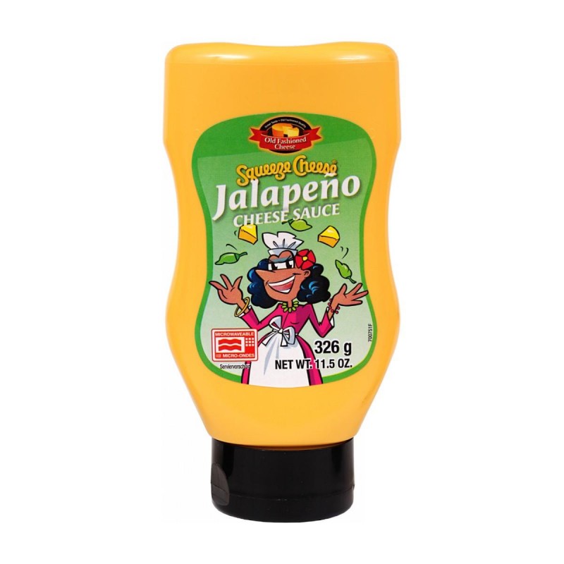 Sauce fromagere "Squeeze Cheese" JALAPENO" 326 g  53721 Sauces Hot-Dog