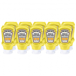 Moutarde américaine HEINZ pour hot dog vendu en pack 10 x 400 ml