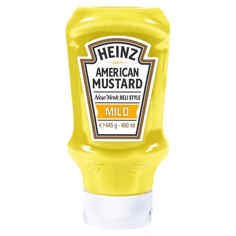 Moutarde douce américaine Hot Dog HEINZ 400 ml - American Mild Mustard