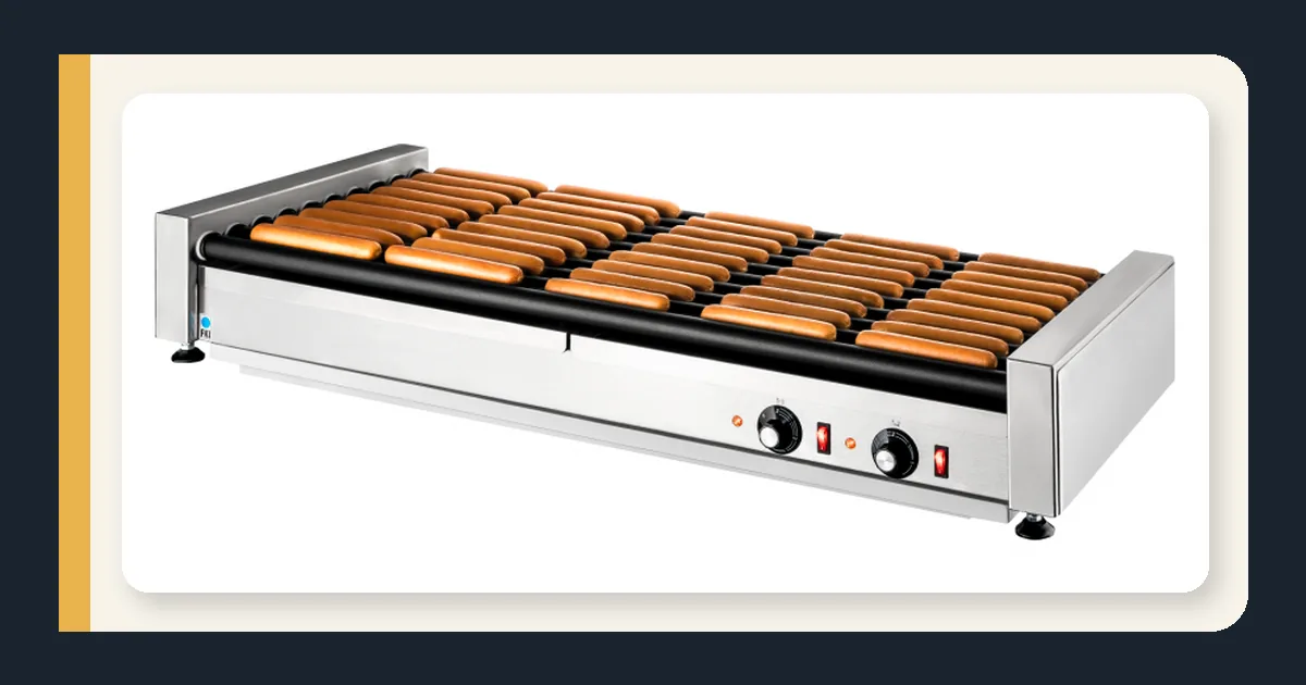 Exemple réel de gril professionnel proposé par Hot Dog World