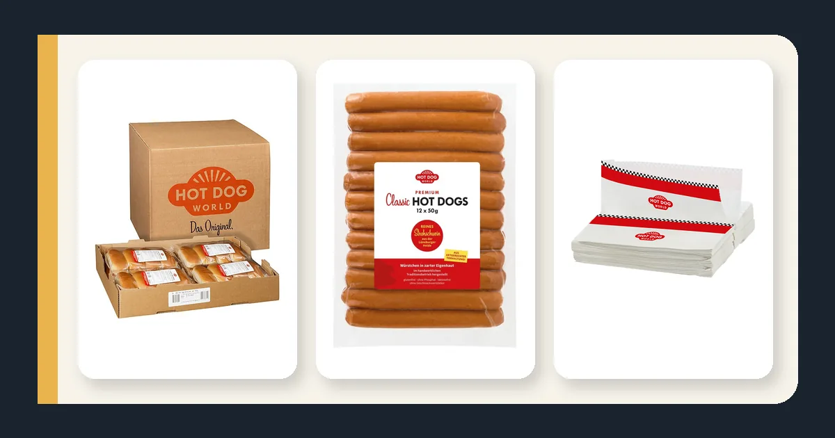 Sélection de produits du catalogue Hot Dog World pour fournisseur hot dog professionnel