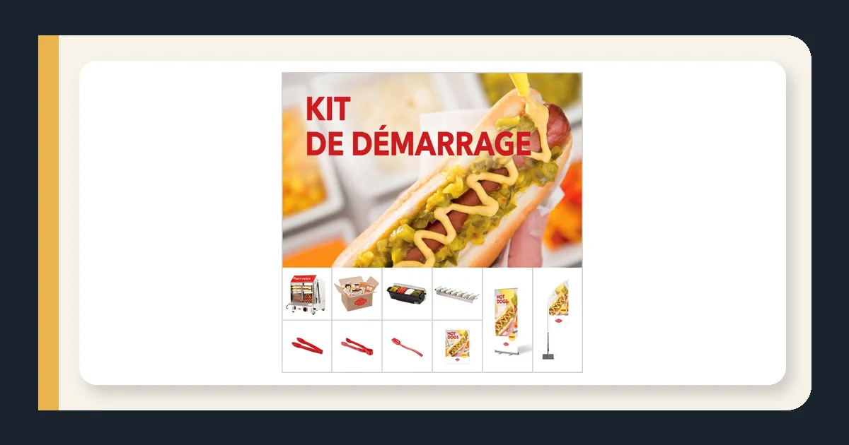 Kit de démarrage Hot Dog BaseLine