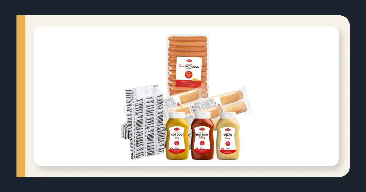 Exemple de pack Hot Dog Party French Style